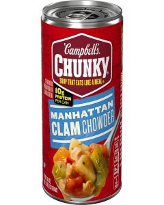 Campbell's Chunky Soup, Manhattan Clam Chowder, 18.8 oz Can