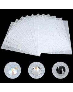 Maysing 15 Sheet Ironon Hotfix Rhinestone Sheets Transfers for Clothing 3 Styles Heat Press Crystal Decals 2mm 35mm Flat Round Rhinestones Patches for TShirt Clothing Embellishment