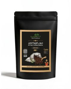 Tamr Wa Qhwah Al Faiz Emirati Coffee Beans without Cardamom 1kg – Authentic Arabic Coffee Blend, Medium Roast Arabica, Umm Badr Style, No Preservatives