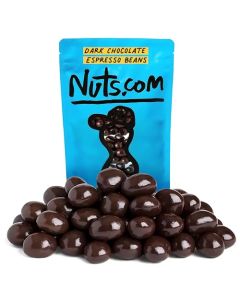 Nuts com Dark Chocolate Covered Espresso Bean 2 Pound Bag Great Snack for Adults Good Source of Antioxidants Caffeine For Office Holiday Gatherings Home Snacking