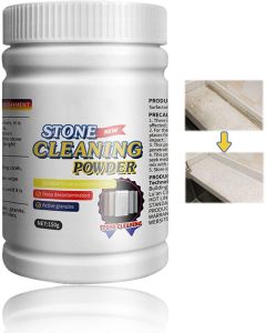Marble Stain Remove Remover, 150g Granite Cleaner, Quartz Countertop Cleaner, Stone Cleaning Powder, Stone Sealer & Protectant, Surface Stain Remover for Stone, Granite, Marble, Graves