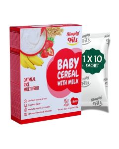 Simply Fils Baby cereals with Milk Oatmeal Rice Multifruit