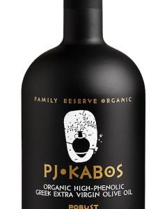 P.J. KABOS Organic High-Phenolic Greek Extra Virgin Olive Oil - Robust, 16.9oz (500ml), Family Reserve Organic