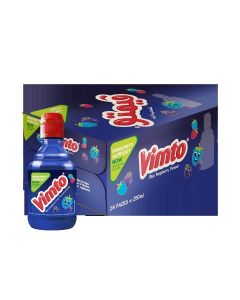 Vimto Blue Raspberry Flavored drink 250ml with Immuinty Support x 24 Pack