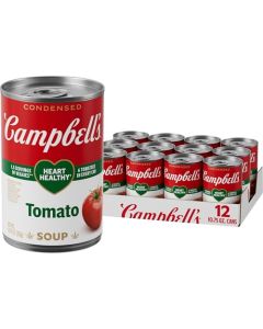 Campbells Condensed Heart Healthy Tomato Soup 1075 oz Can 12 Pack