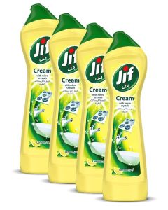 Cream Cleaner With Micro Crystals Technology Eliminates Grease Burnt Food And Limescale Stains 4x500ml