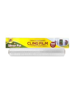 Premium Polyethylene Cling Film – 30 cm x 100 cm – Durable, Food-Grade Wrapping Roll for Superior Freshness and Protection – Perfect for Preserving, Storing, and Wrapping Food
