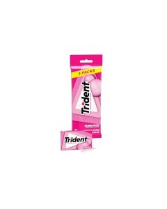 Trident Bubblegum SugarFree Chewing Gum 3 Packs of 14 Pieces 42 Total Pieces