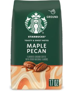 Starbucks Ground Coffee, Maple Pecan Flavored, 100% Arabica, 17 oz Bag