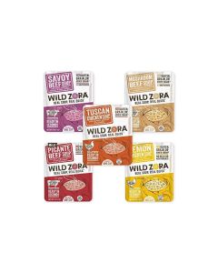 Wild Zora Instant KetoFriendly Soups 5Pack Variety Broth Made with GrassFed Beef FreeRange Chicken and Vegetables GlutenFree Low Carb No Added Sugar Flavorful Pantry Staples 05oz13g