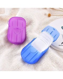 VENTWILLA Disposable Travel Paper Soap Strips For Handwash Travelling Scented Mini Paper Soap Sheets Flakes Cleaning Foaming Hand Washing Pack Of 2