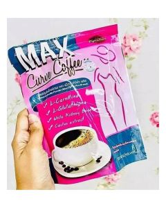 Max Curve Coffee – L-Carnitine & Glutathione Infused Instant Coffee (10 Sachets) – Low Fat, High Fiber, No Cholesterol
