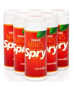 Spry Xylitol Cinnamon Mints - Sugar Free Breath Fresheners
