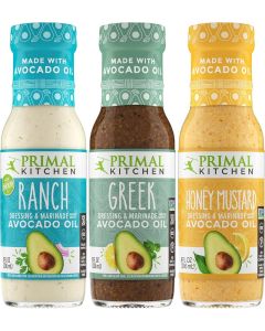 Primal Kitchen Ranch, Greek, and Honey Mustard Salad Dressing & Marinade Variety Pack