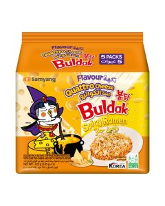 Buldak Ramen Quattro Cheese Flavor 145gm Pack of 5