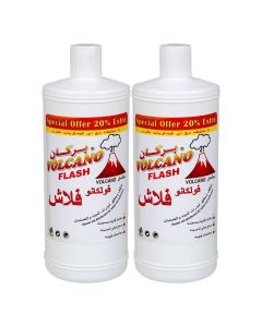 Volcano Flash Toilet and Bathroom Cleaner and Disinfectant - 800 ml Pack of 2