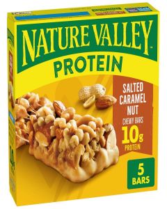 Nature Valley Protein Chewy Bar Gluten Free Salted Caramel Nut 5-40ml Bars