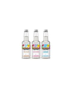 Hawaiian Shaved Ice Syrup Assortment 3 16oz Bottles of The Most Popular Flavors Clear Cherry Pina Colada Clear Blue Raspberry For Shaved Ice Snow Cones Sodas Ice Pops and Slushies AllergyFriendly DyeFree No Artificial Colors