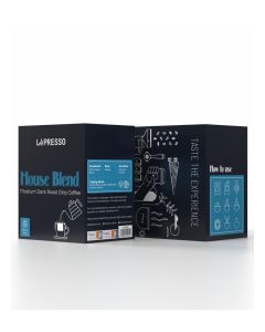 House Blend Speciality Drip Coffee Single Serve Pour Over, Medium Body, Floral, Brown Sugar Sweetness Notes, 8 Bags