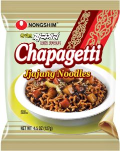 Nongshim Chapagetti Jjajang Noodles, Gourmet Instant Ramen, 4.5 Ounce (Pack of 4)