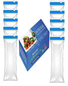 MOBDESK BPA-Free Zip Lock Bag for Fridge / Resealable Ziplock Pouch for Food & Travel / Leakproof Freezer Storage Bags / Zip Lock Covers & Zipper Pouch for Kitchen / Freezer Storage Bags-V-325