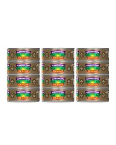 Genova Premium Albacore Tuna in Olive Oil 5 oz Cans Pack of 12 Wild Caught Canned Tuna Solid White