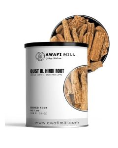 AWAFI MILL Edible Qust al Hindi Root (Saussurea costus) / Indian Costus / Qist al-Hindi / Kuth / Culinary Herbal Root for Tea, Kadha and Syrups - 100 g / 3.5 Oz
