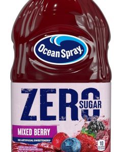 Ocean Spray ZERO Sugar Mixed Berry Juice Drink, 64 Fl Oz Bottle - Cranberry Juice Drink Sweetened with Stevia