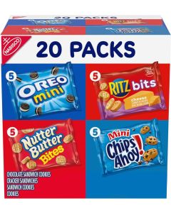 Nabisco Variety Pack Classic Mix - 20 Snack Packs