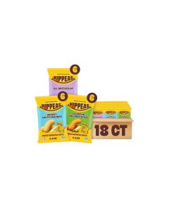 Hippeas Chickpea Puffs Variety Pack Groovy White Cheddar Jalapeo Cheddar All Dressed 18 x 08 oz Baked Crunchy Chickpea Snacks 3g Plant Protein 2g Fiber 50 Less Fat Dairy Gluten Free