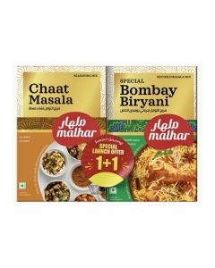 Malhar Special Bombay Biriyani Masala +Chaat Masala Twin Pack