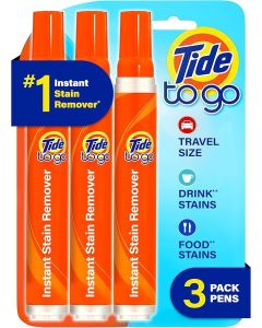 Tide To Go Instant Stain Remover Liquid Pen, 3 Count, Fresh