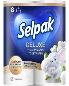SELPAK Deluxe Toilet Paper Tissue 3ply 8 rolls/pack