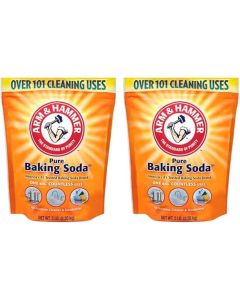 Arm & Hammer Pure Baking Soda 2 x 2.26kg Multipurpose Natural Cleaner Deodorizer Laundry Booster Food Grade Cleaning Powder for Home Kitchen Bathroom UAE