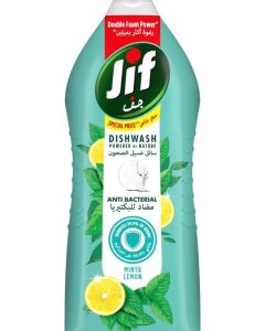 Jif Antibacterial Dishwashing Liquid, Mint & Lemon, 1275ml