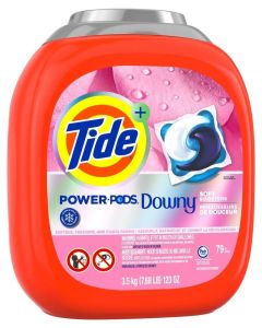 79-Piece Power Pods Laundry Detergent Pods With Downy HE Sensitivity 3.5 Kg For Baby Sensitive Skin