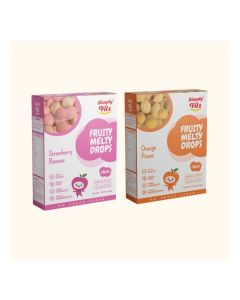 Simply Fils Fruits Melty Drops( pack of 2) Strawberry Banana, Orange Prune