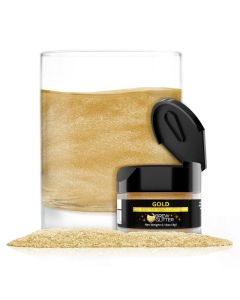 Brew Glitter Gold Edible Drink Glitter 1x 4g Jar for Cocktails Beer Beverages