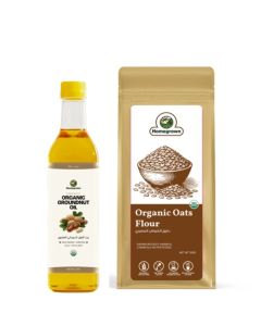 HG Organic Groundnut Oil + HG Organic Oats Flour ( 2 Pack )