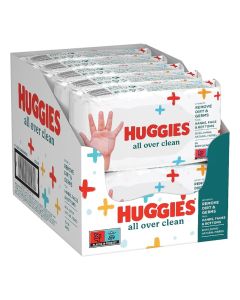Huggies All Over Clean Baby Wet Wipes – Pack of 10 (560 Wipes Total) – Safe for Face, Hands, and Diaper Area