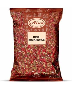 AIVA Red Mukhwas - Vegan Indian Mouth Freshener for Digestion - 200g