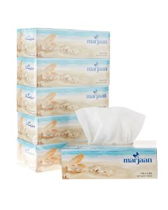 Hotpack Marjan Facial Tissues Everyday Soft Care 150 Pulls 2 Ply 5 Boxes