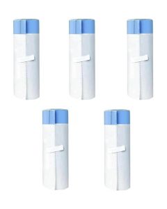 4 Gallon Trash Bags Drawstring 5 Rolls 75 Medium Trash Bags 5 Liter Strong Plastic Trash Can Liner Odorless Thick Trash Basket Bags for Home Bathroom Office Kitchen