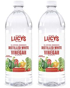 Lucys Family Owned Natural Distilled White Vinegar 32 oz bottle Pack of 2 5 Acidity
