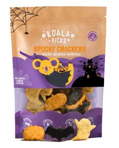 Halloween Spooky Crackers 120g - Limited Edition, Cheese Snack - Crunchy Party Bites - Seasonal Savoury Treat - Halloween Party Snack - Kids Lunchbox Bites