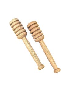 Right Products 5 Inch Long Handcrafted Wooden Honey Dipper Stick Pack of 2