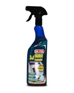 MaFra 3-in-1 Fabric Treatment 500ml- Car Interior Cleaner for Plastic, Leather, Vinyl & Rubber, Cleans & Removes Stains from Delicate Fabrics Such as Velvet, Ideal for Car Seats and Microfibre
