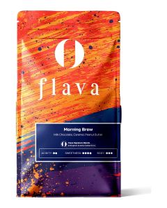 Flava Coffee Beans – Morning Brew Medium Roast – Premium Single-Origin – For Fresh Grinding – Compatible with Coffee Machines & Nespresso – Rich & Balanced Flavor 1KG