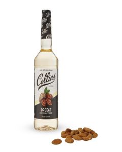Collins Orgeat Syrup, Almond Syrup for Coffee, Tiki Drinks and Mai Tais, Cocktail Mixer with Floral Notes, 32 Ounces, Set of 1