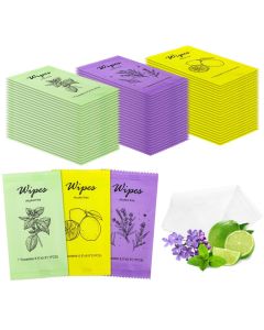 Individual Hand Wipes Wet Wipes Travel SizeWet Wipes Individually Wrapped Bulk Cleansing Travel Size Wipes for Wedding Travel Restaurant Barbecue60